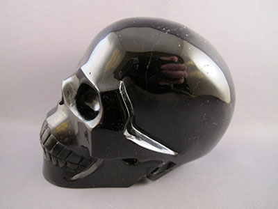 Black Tourmaline Crystal Skulls