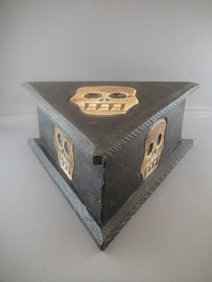 Crystal Skull Wood Box