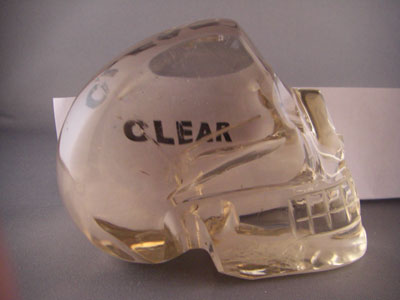 citrine crystal skull