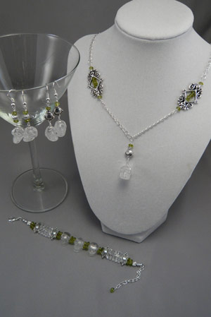 Peridot Crystal Skull