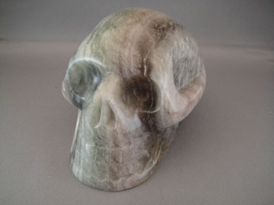 large fluorite crystal skull