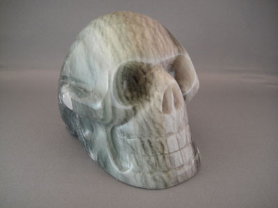 large fluorite crystal skull