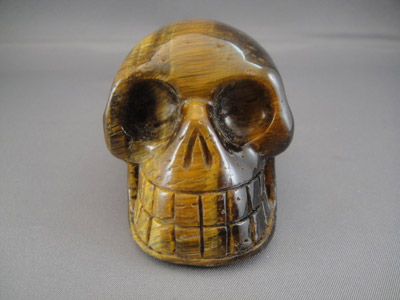 Tiger Eye Crystal Skull