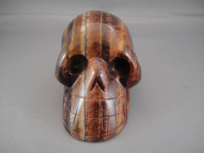 Red Tiger Eye Crystal Skull