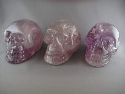 Amethyst Crystal Skulls