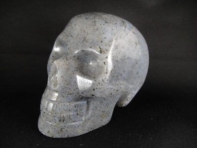 blue opalized crystal skull