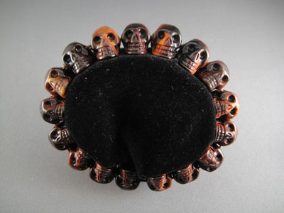 crystal skull beads