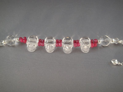 crystal skull beads