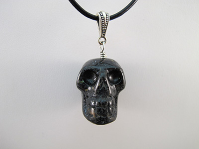 Pietersite Crystal Skull Pendant