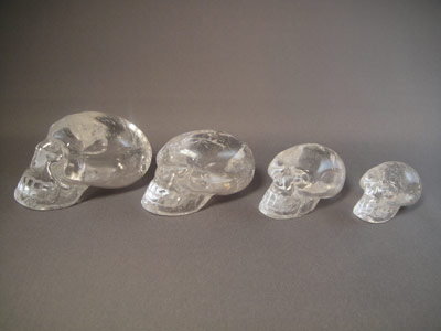 Mayan Style Crystal Skulls