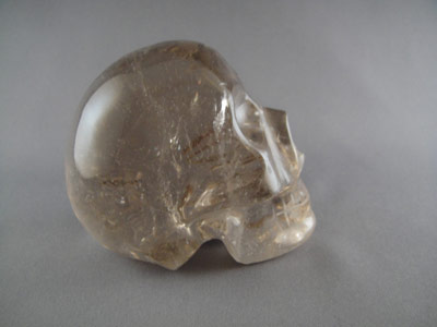 Smoky Quartz Crystal Skull