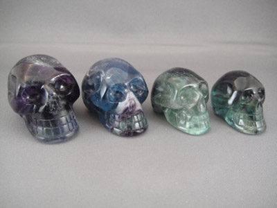 Fluorite Crystal Skulls