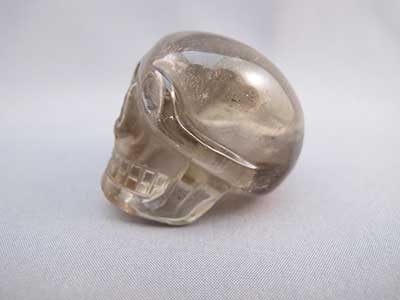 Clear Quartz Whistle Skull