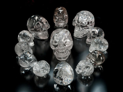 crystal skulls Click here to enlarge photo credit