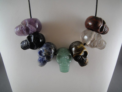 101010 power crystal skulls necklace