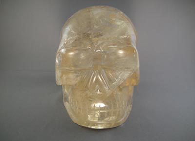 Citrine Crystal Skull