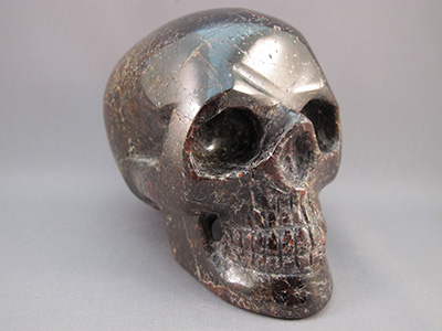 Garnet Crystal Skull 
