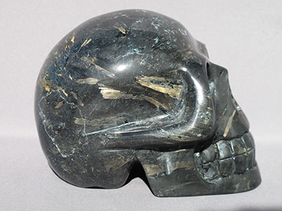 Nuummite Crystal Skulls