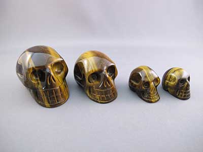 tigers eye skull