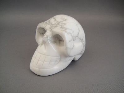 Howlite Crystal Skull