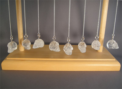 Crystal  Skull Pendulums