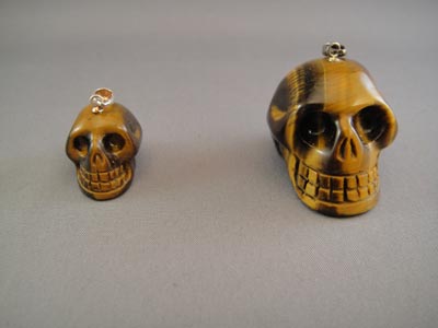 tigers eye skull