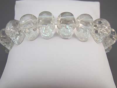 crystal skull bracelet