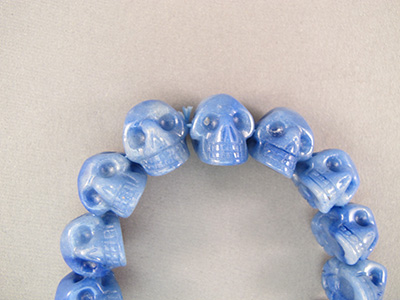 crystal skull beads