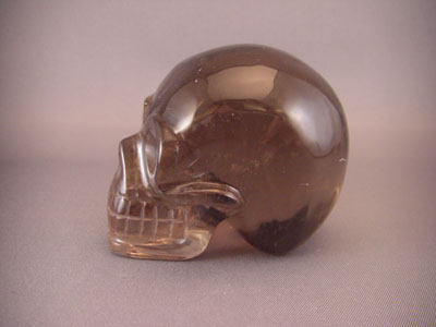 Smoky Quartz Crystal Skull