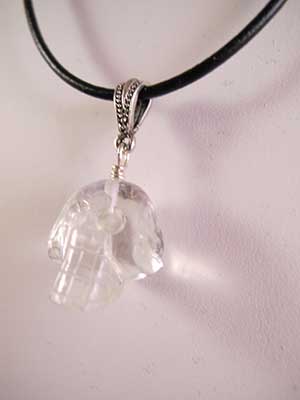 Himalayan Crystal Skull Pendant